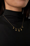 bedelketting bloemen en hartjes
