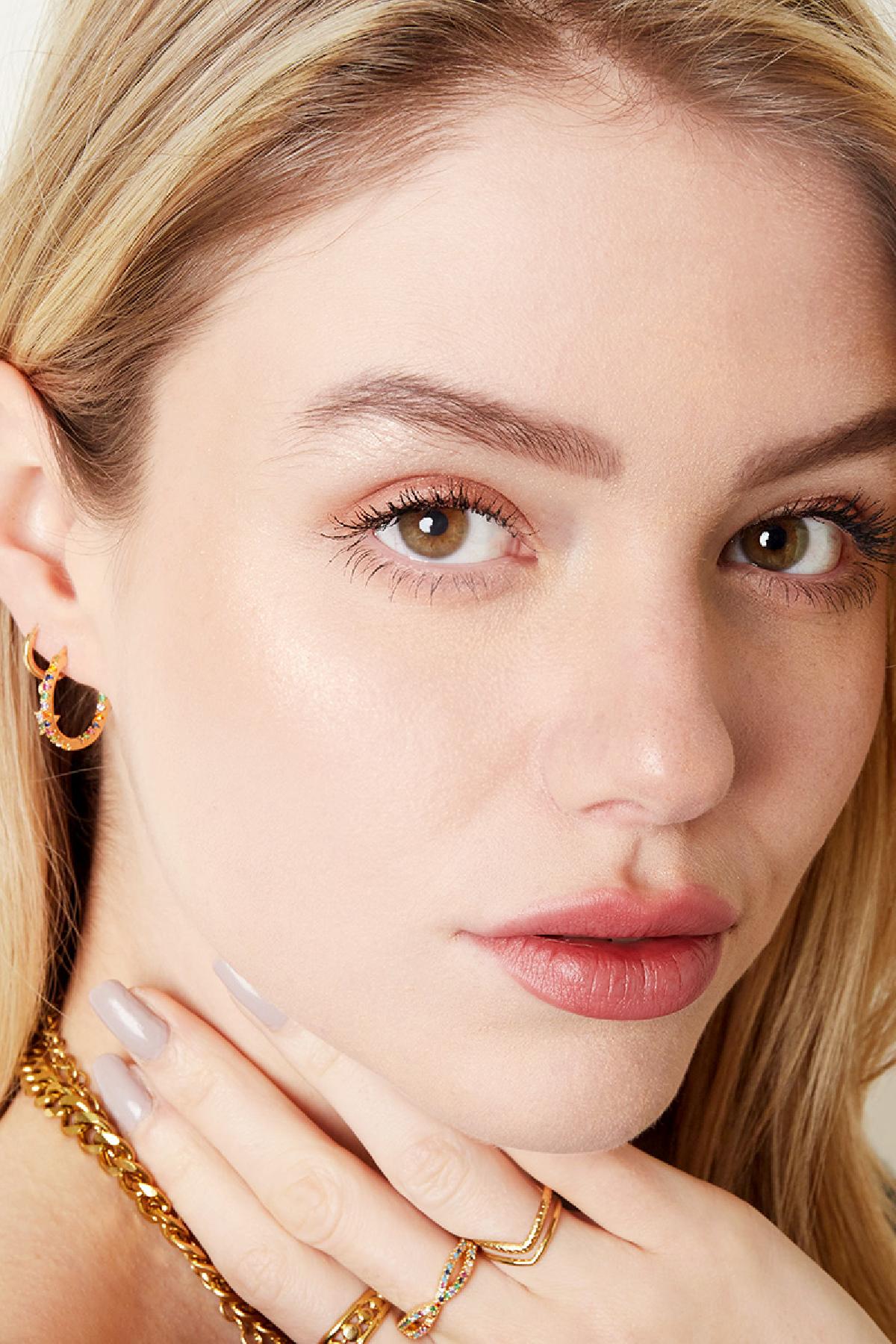 Oorbellen Hooplala Multi Koper