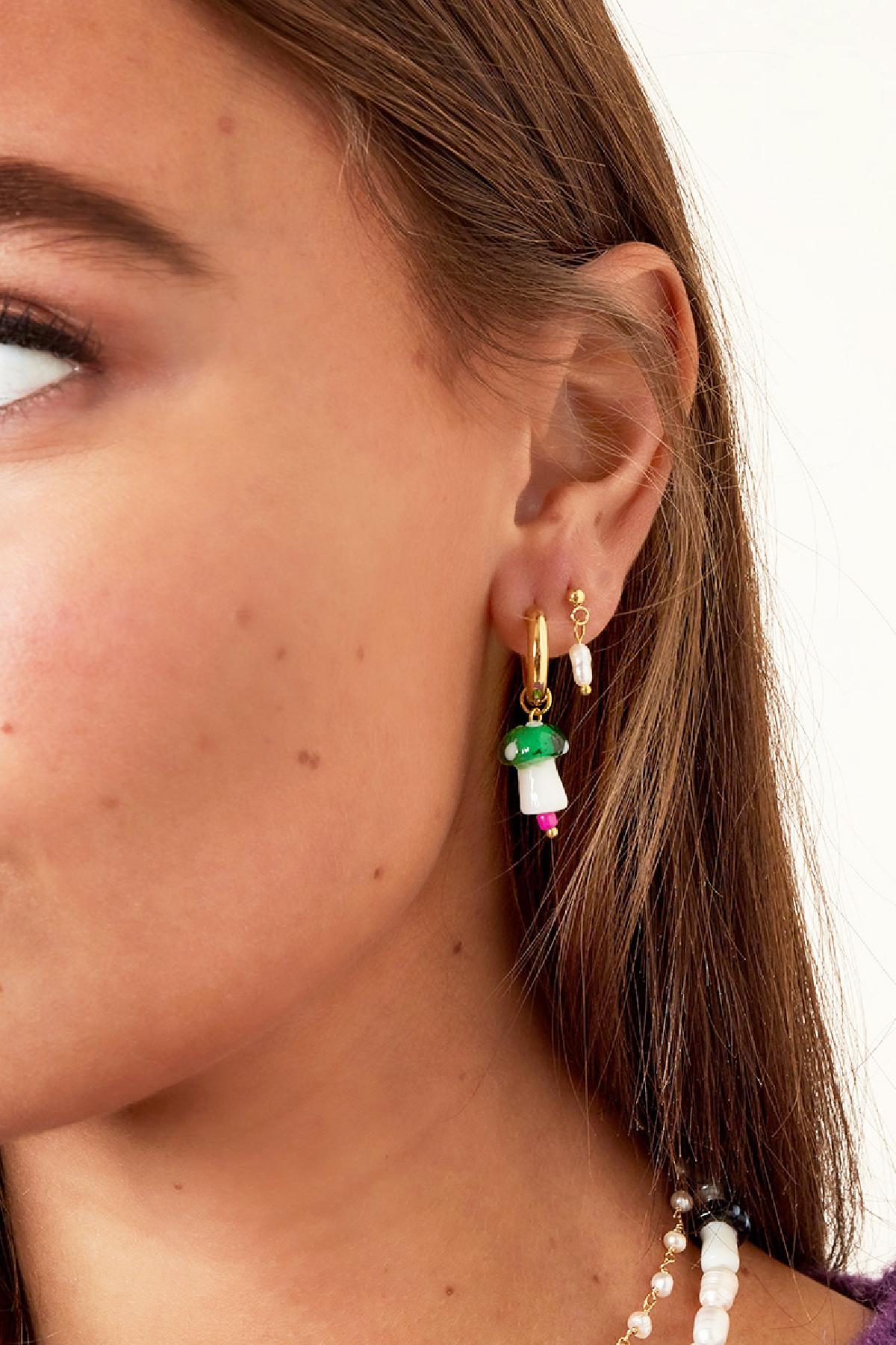 Roestvrijstalen hangende oorbellen met onregelmatige vorm, casual, alledaagse, eenvoudige serie, damessieraden