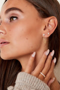 Oorstuds ster - Sparkle collectie Goud kleur Koper