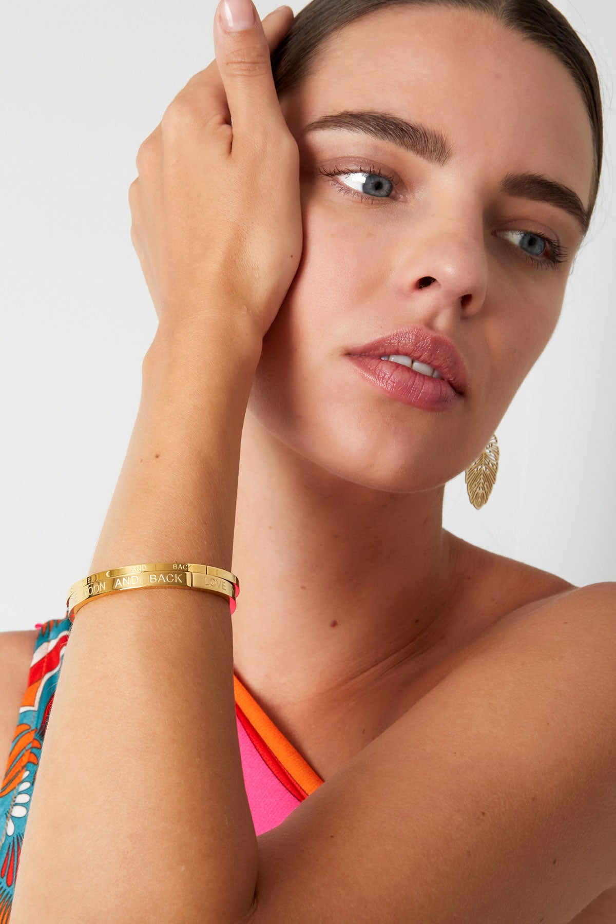 slavenarmband love you to the moon and back