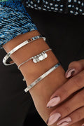 slavenarmband steentjes in het midden