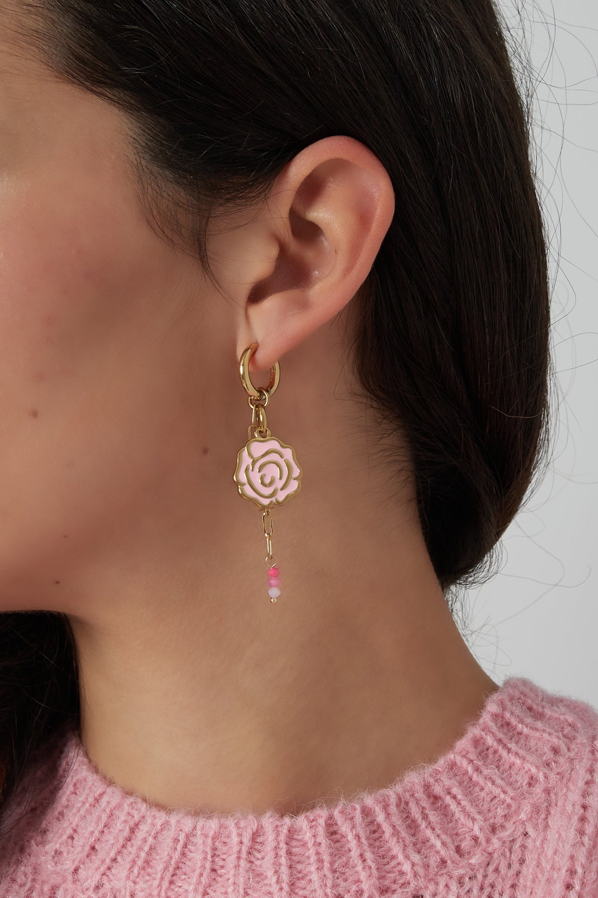 Oorbellen sweetheart rose