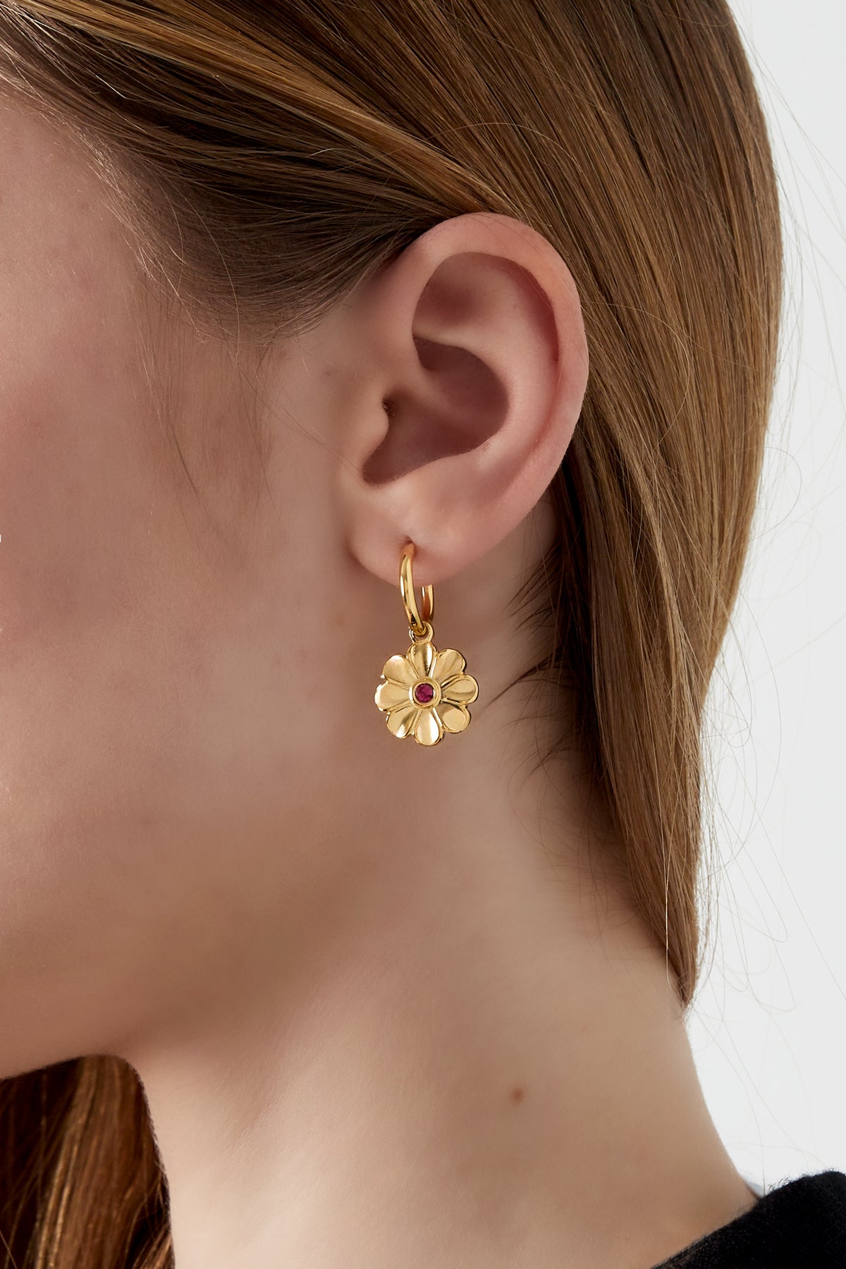 shimmering flower oorbellen
