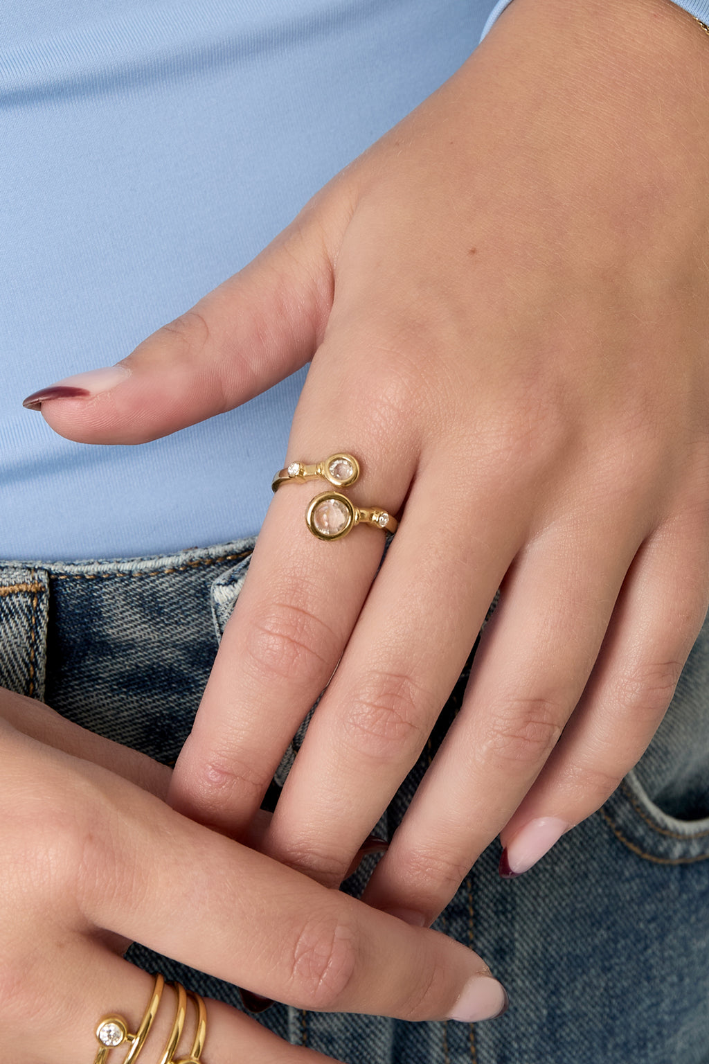 Stainless Steel Minimalist Rings circle Casual Daily Simple Series Women's jewelry