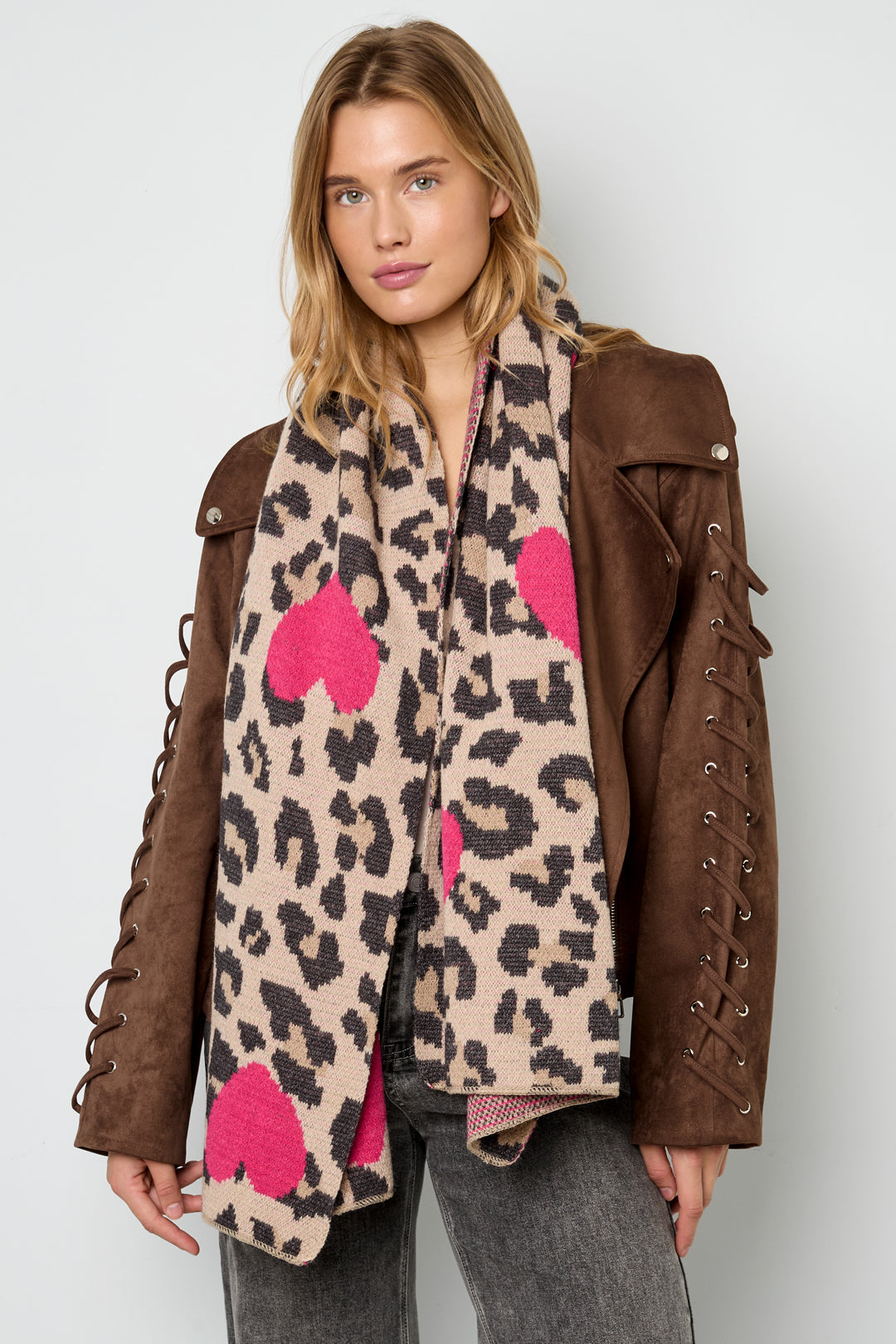 Wintersjaals Hart Casual Acryl Dagelijkse Accessoires