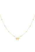 ketting met balletjes en strikje