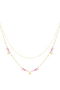 ketting pink charms