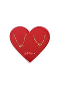 gift of love stainless steel ketting & armband connecting hearts