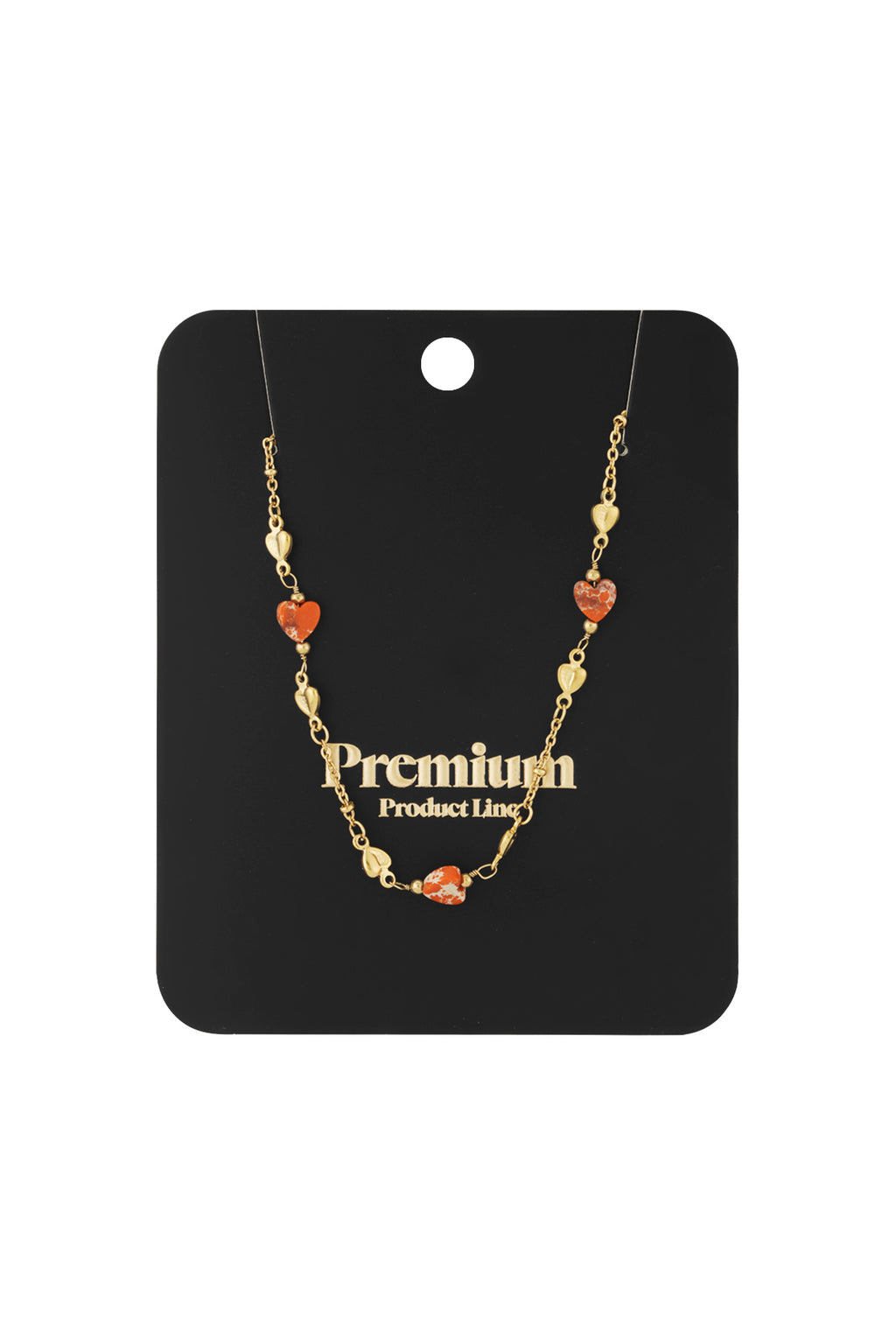 Omarm de liefde ketting - Groen en goudkleurig