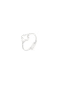 twisted ring with clover