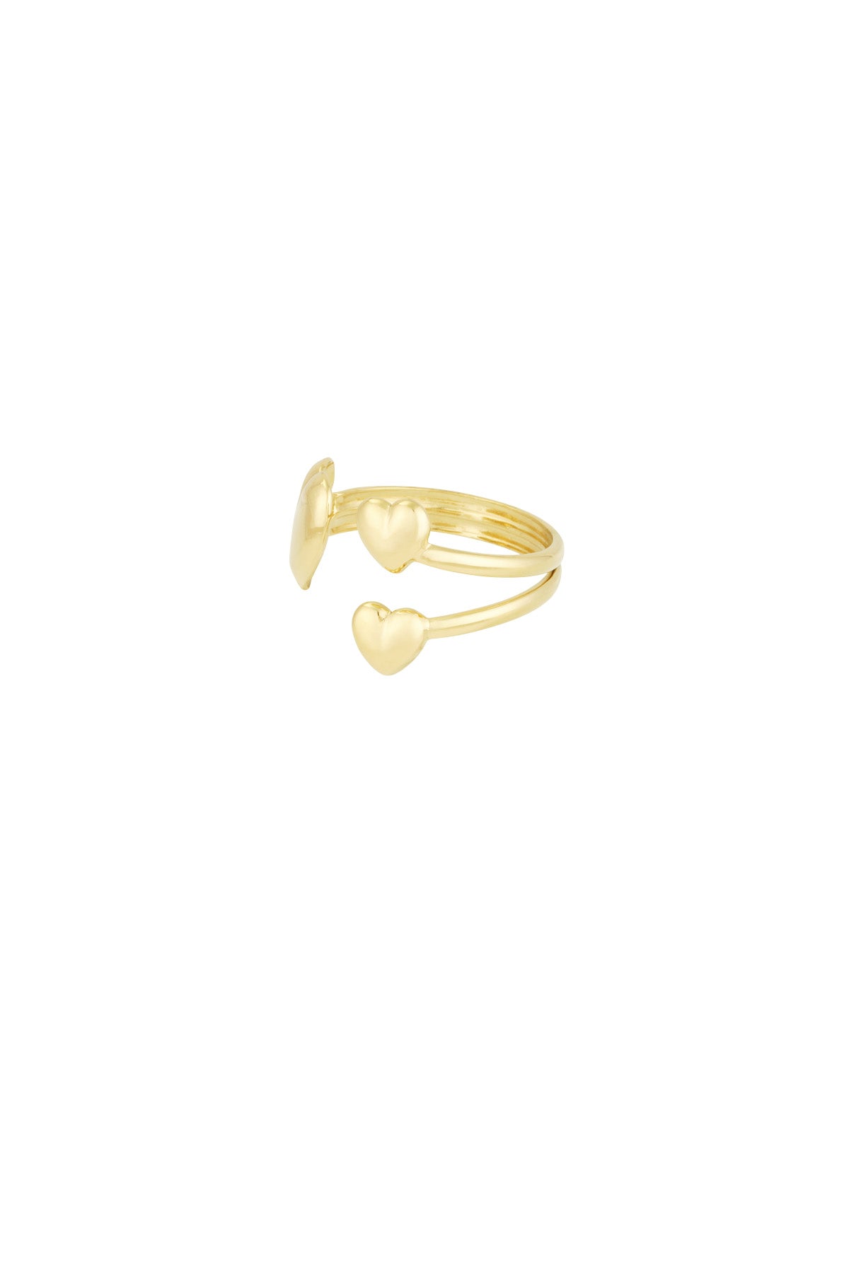 heart trio ring