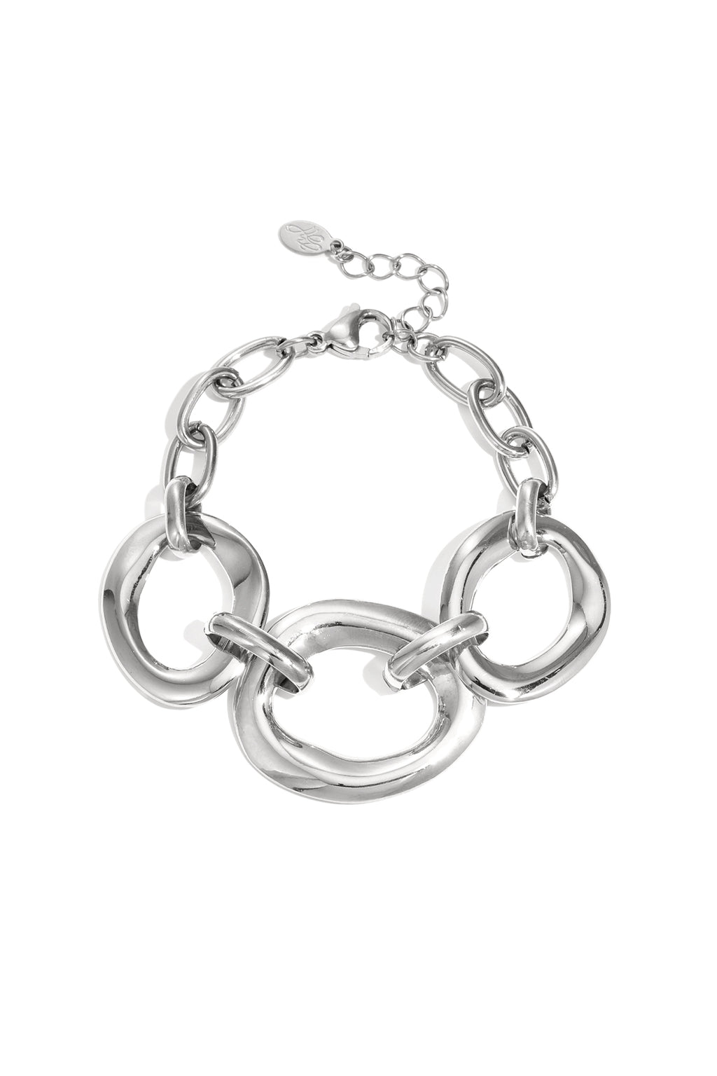Armband met ronde statement stukken