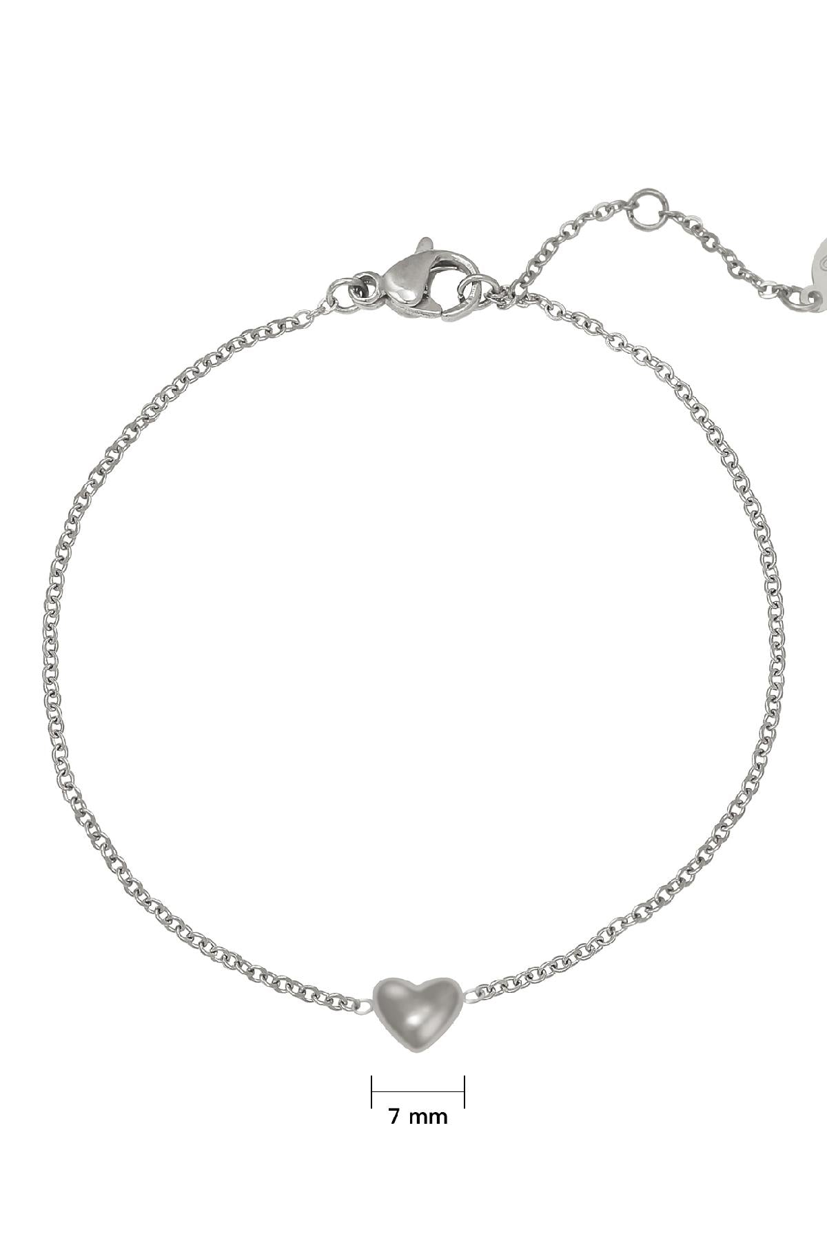 Armband Always in my Heart Zilver Stainless Steel