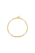 Armband pearl mix Goud kleur Stainless Steel