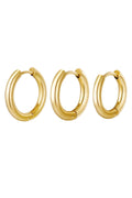 Creolen set 3 hoop oorbellen