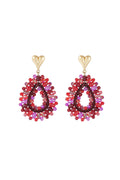 Beaded Love oorbellen