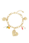 link armband met grote bedels