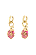 pink stardust oorbellen