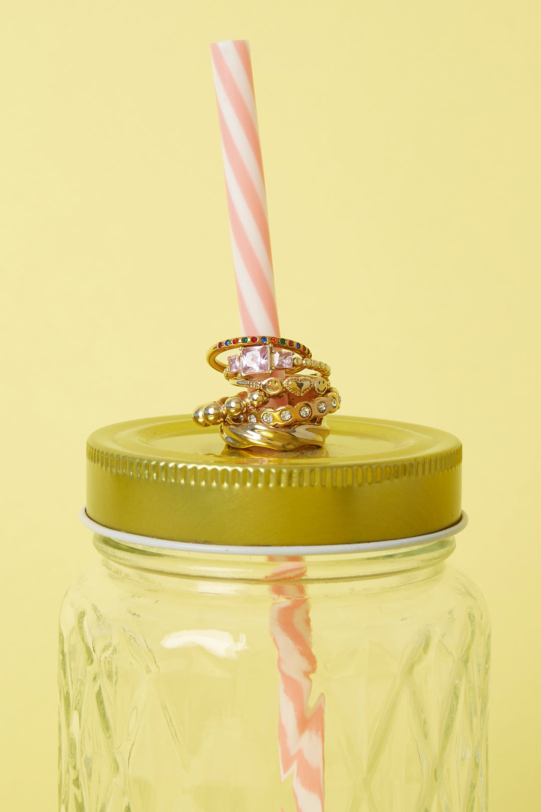 Ring met smileys en hart