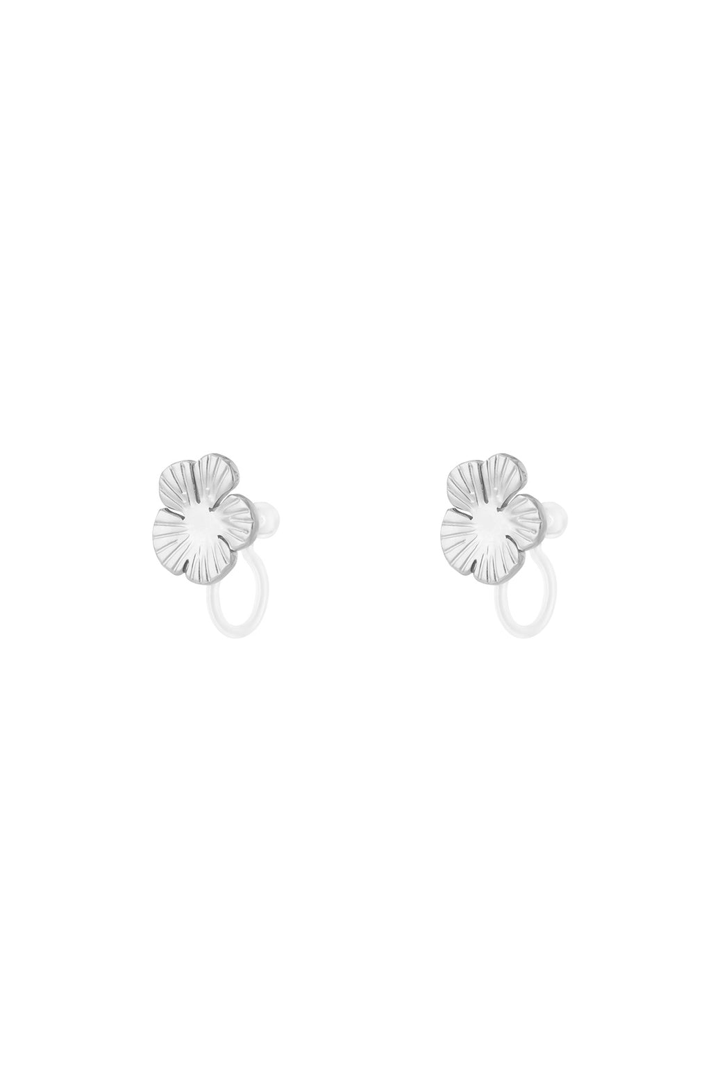 Bloem Clip Oorbellen