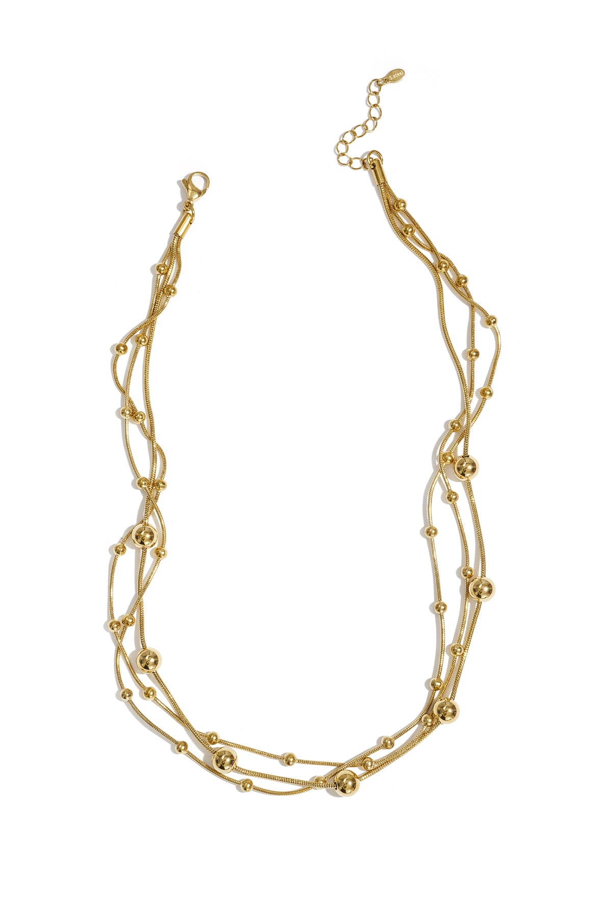 Ketting met lagen en polkadots