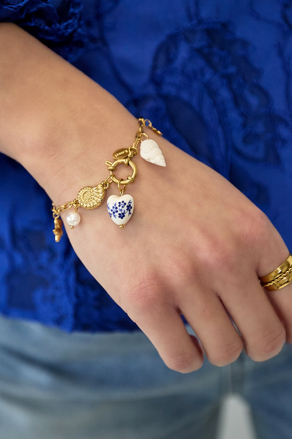 Armbanden met bedel van roestvrij staal, zeester, casual, dagelijks, eenvoudig, serie, damessieraden