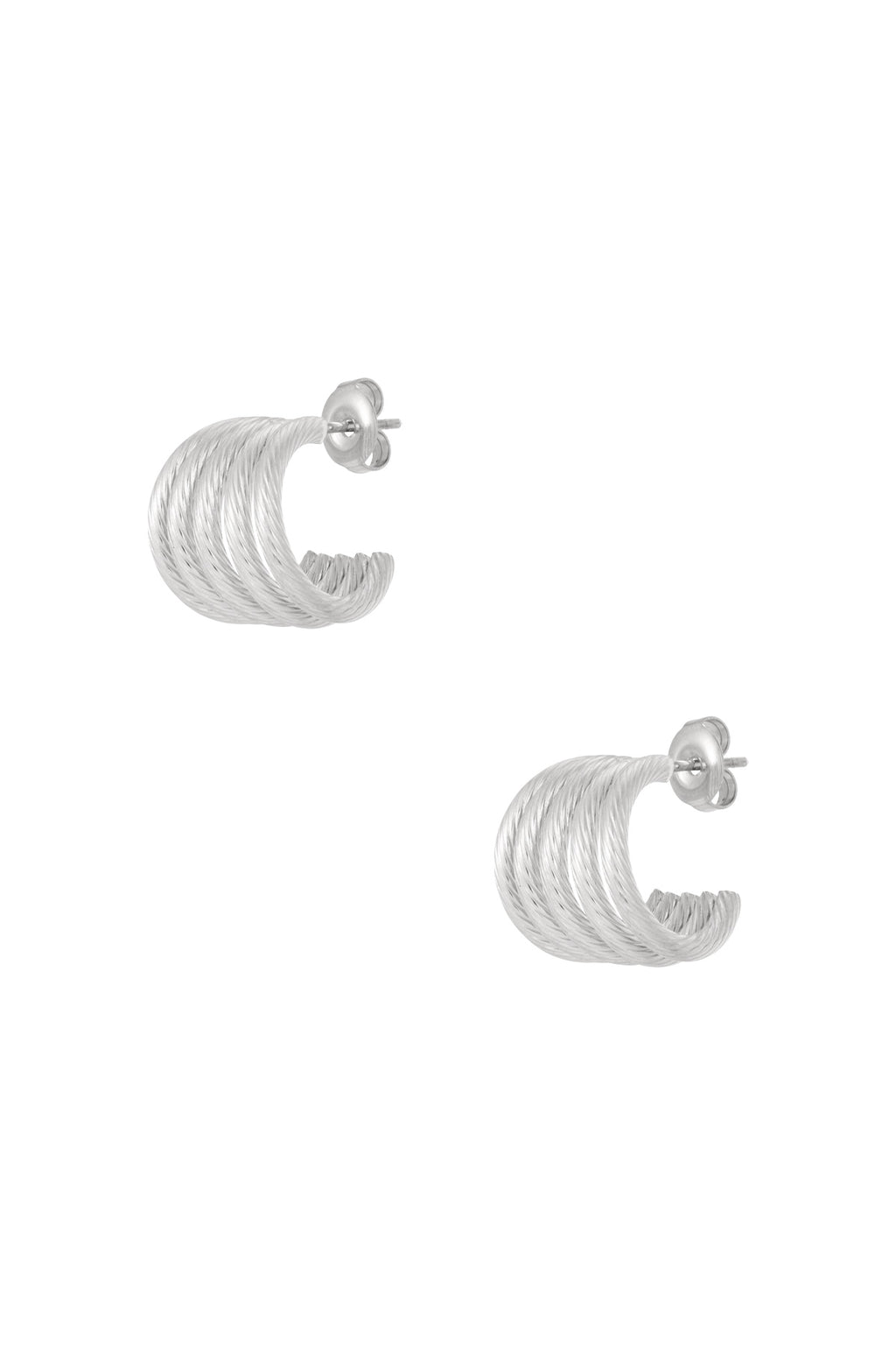 Oorbellen van roestvrij staal, geometrisch, casual, dagelijks, eenvoudig, serie, damessieraden