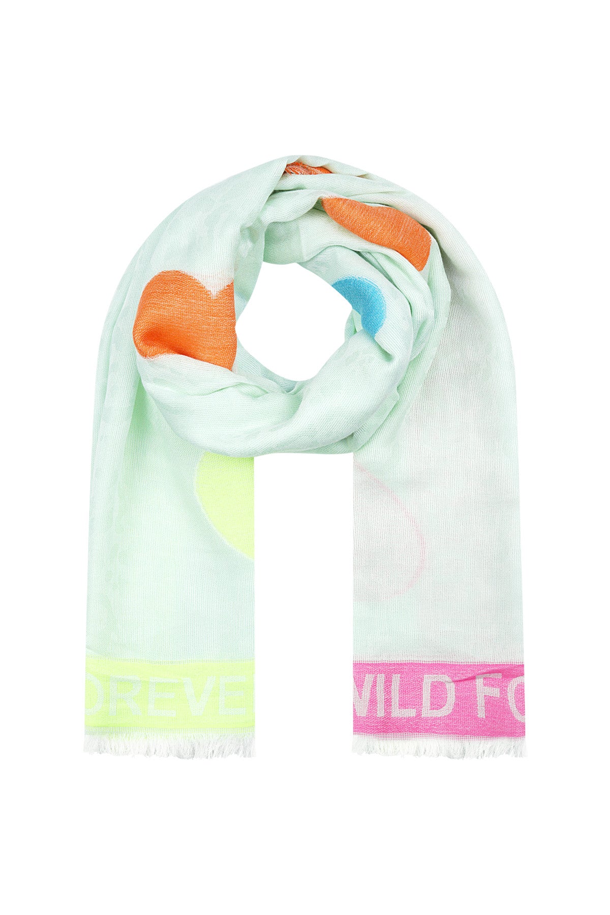 Colorful Print sjaal - multi