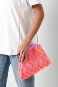 Grafische strandclutch