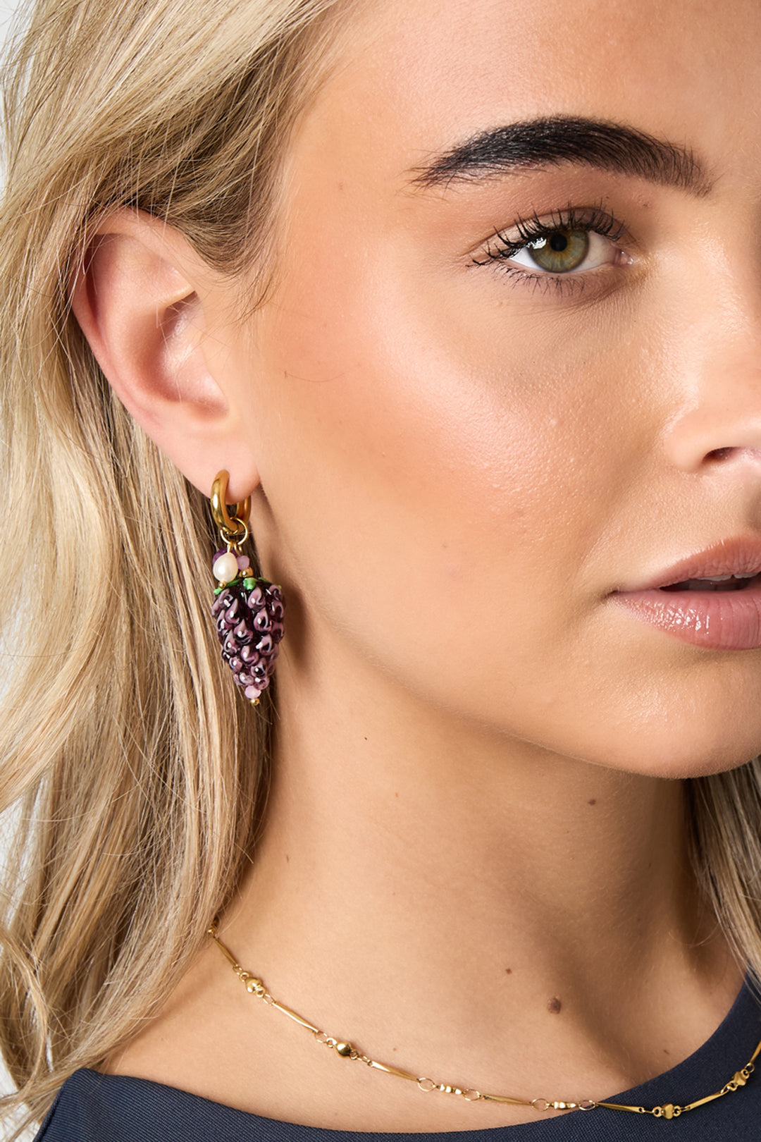 Oorbellen van roestvrij staal met druppelvorm, fruit, casual, dagelijks, eenvoudig, serie, damessieraden