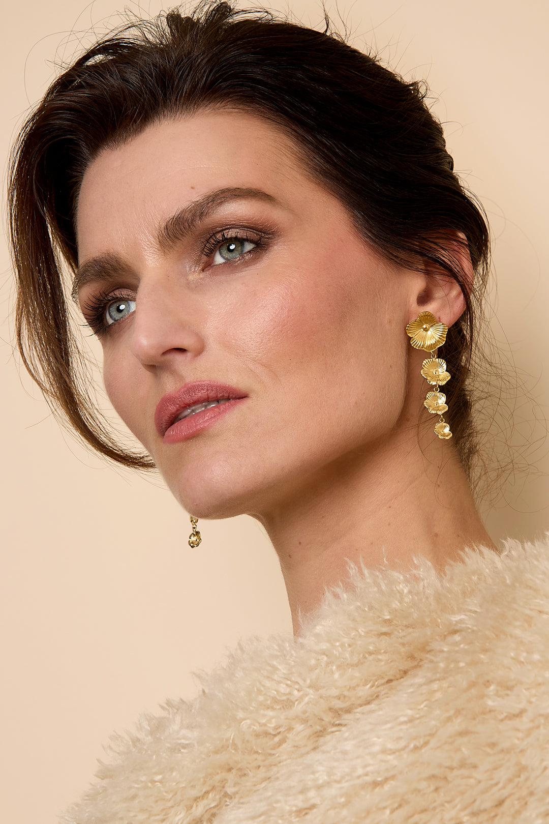 Oorbellen met hanger, bloem, casual, dagelijks, bijeenkomst/feest, eenvoudige serie, damessieraden