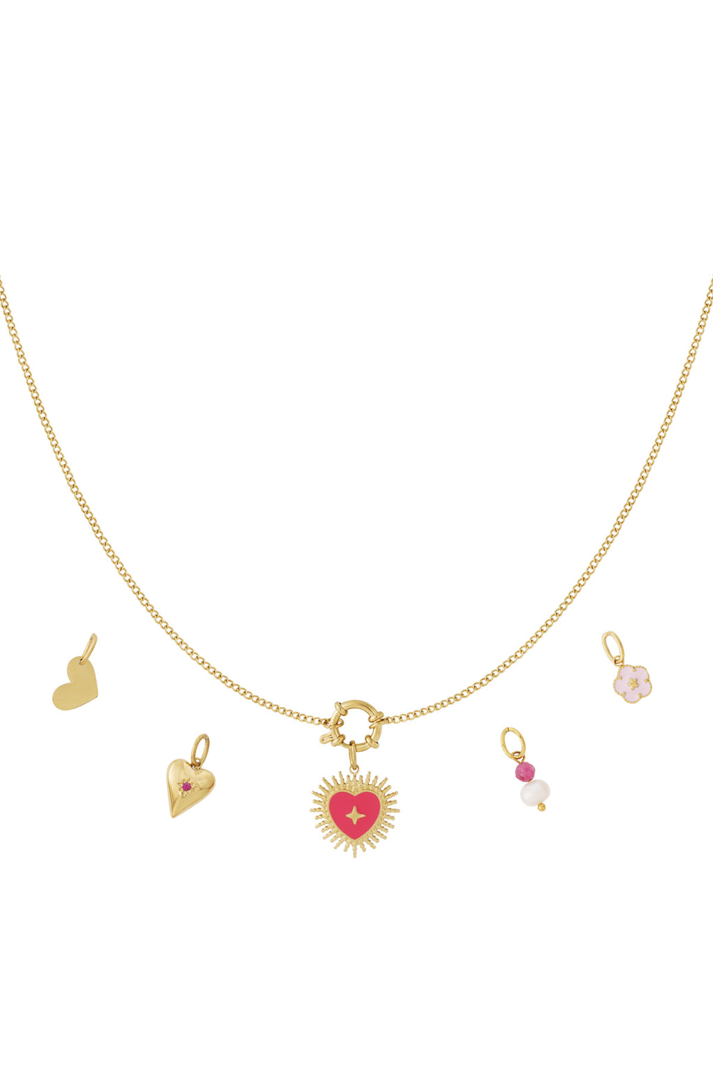 DIY-ketting van de zon van het hart