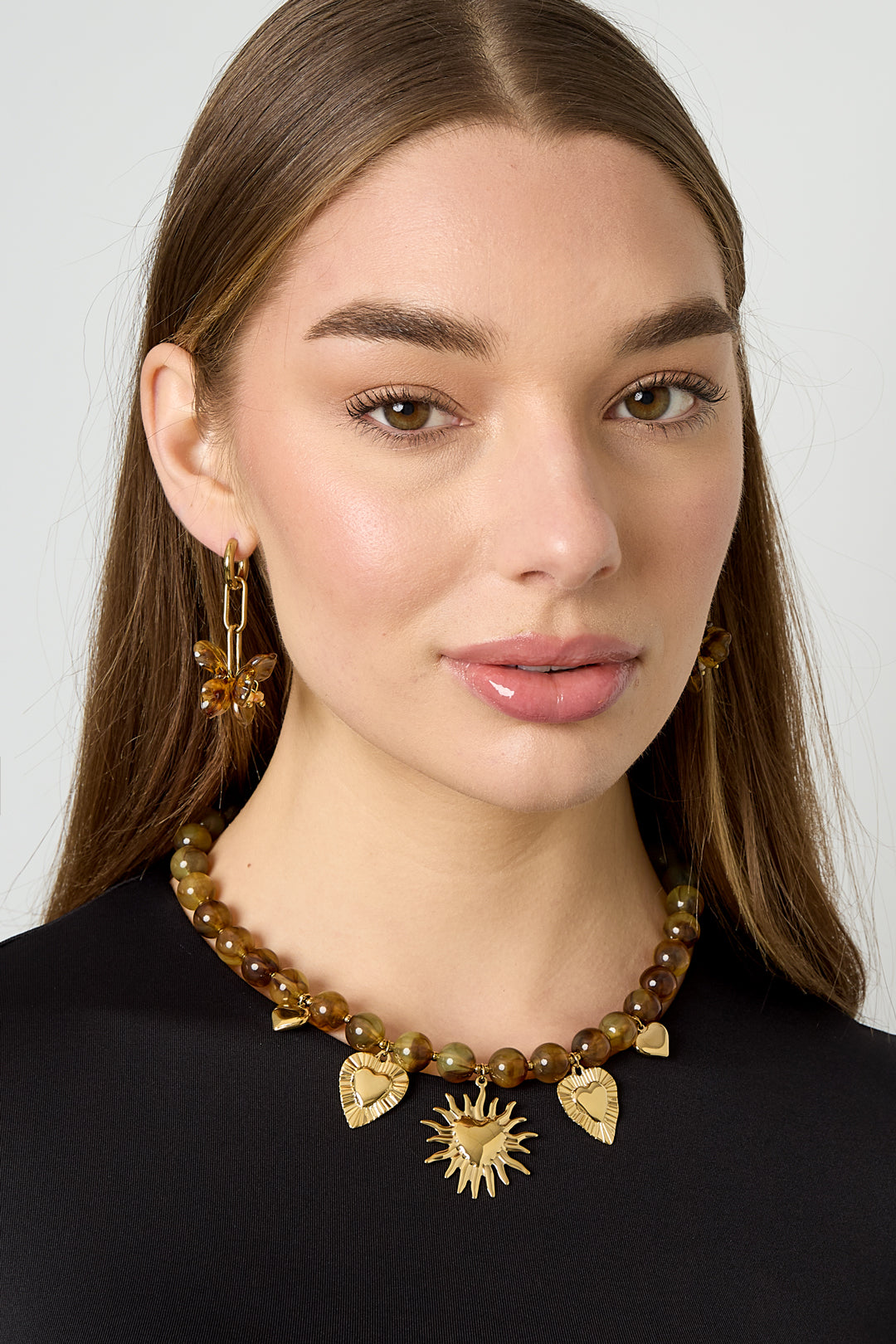 Kralenketting met zomerse charms