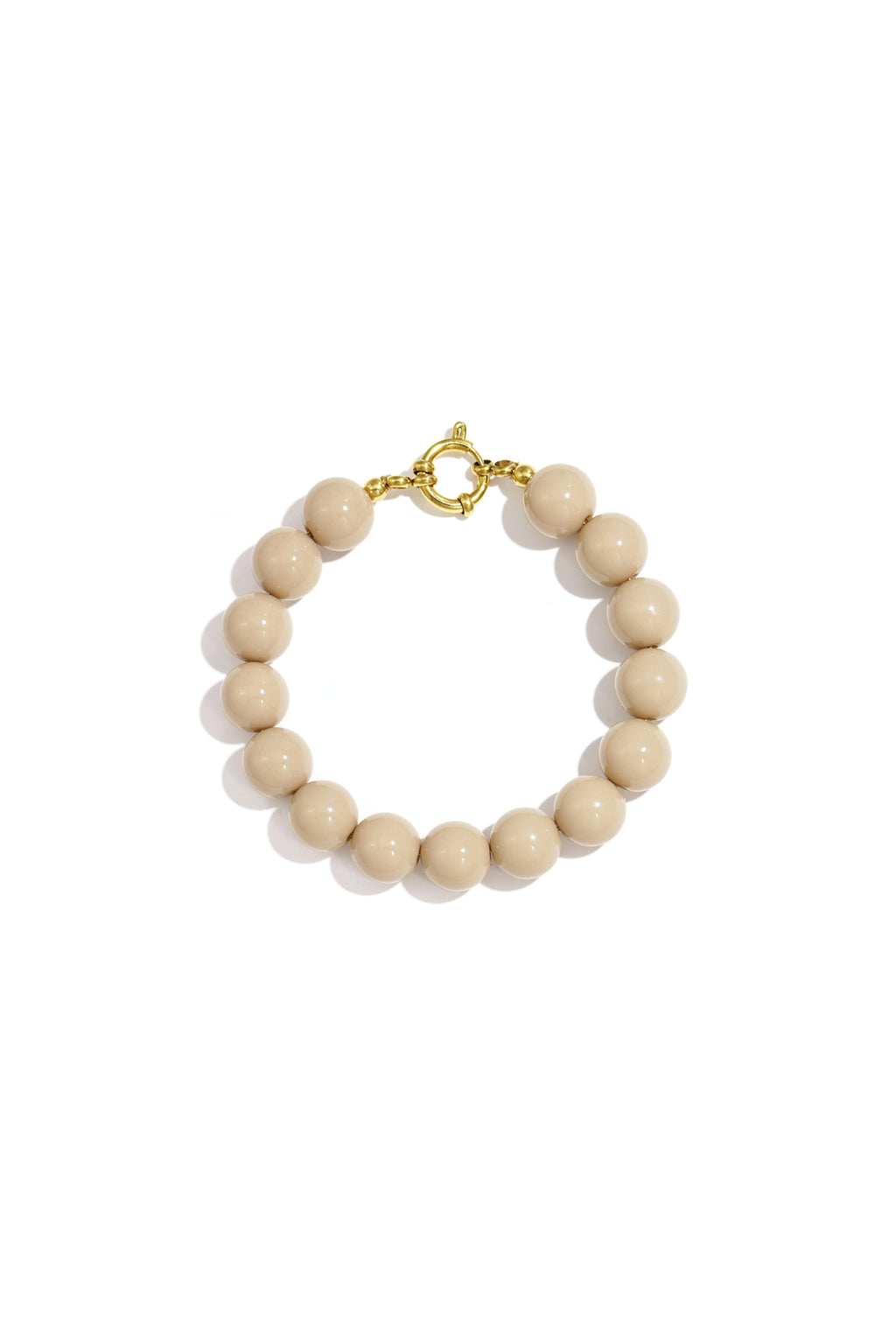 Ketting met medium kralen en frontsluiting-12mm