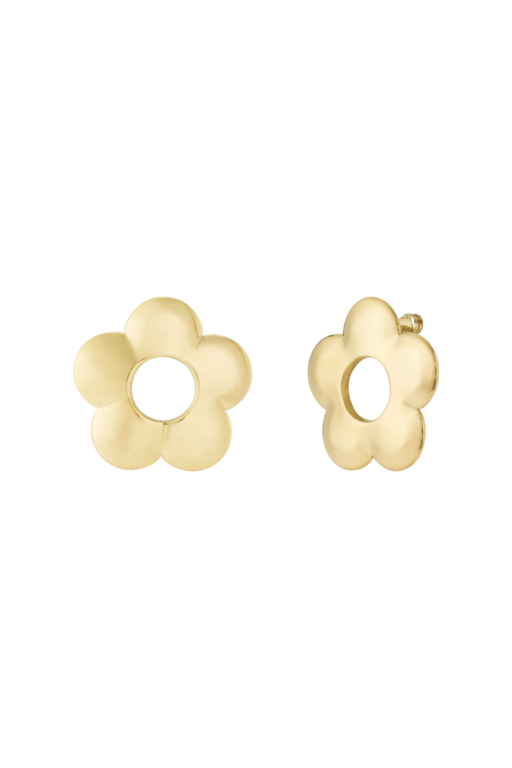 Grote bloemen oorbellen