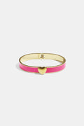 Armband in diverse kleuren met hart detail - 0,9 cm