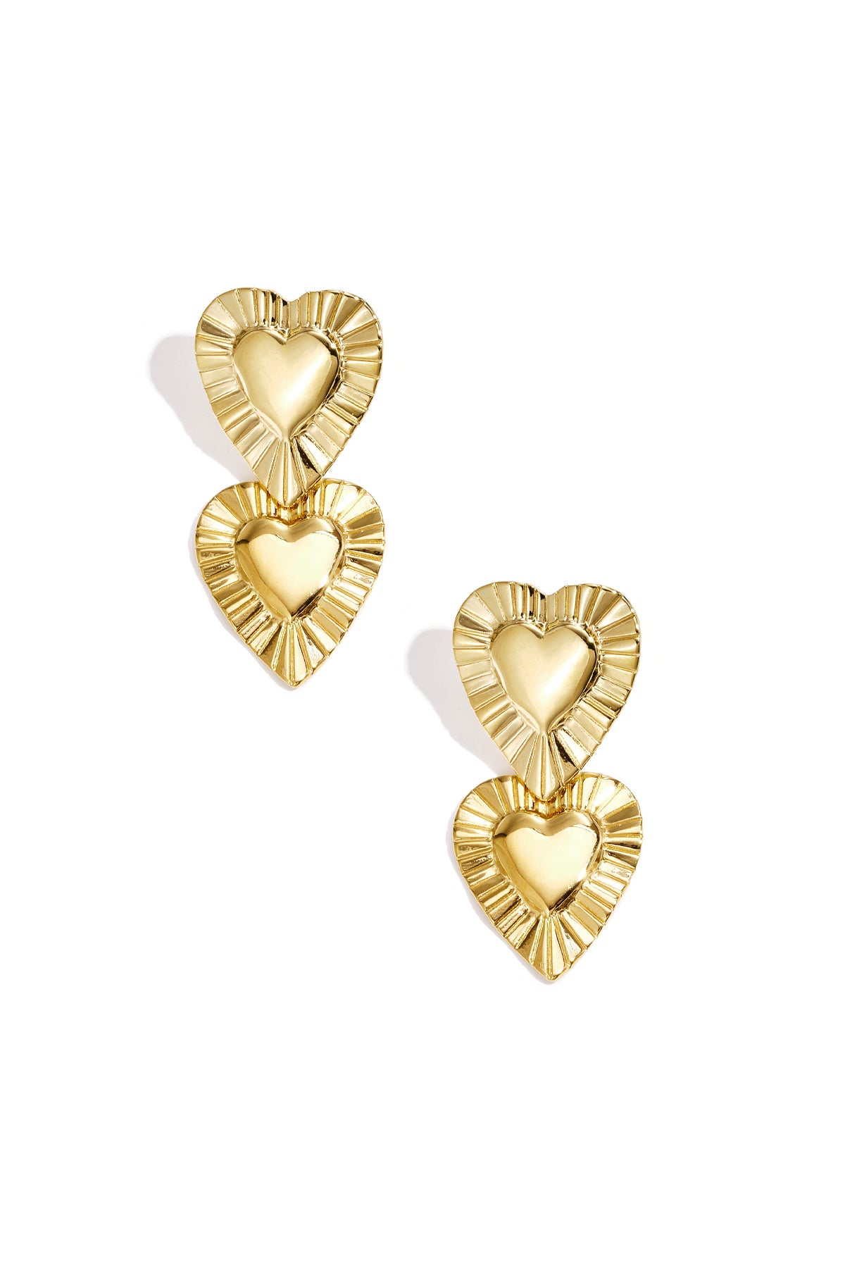 Oorbellen met hartvormige hangers