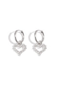Oorbel met strass-steentjes