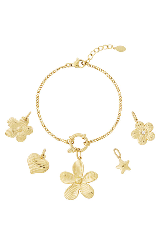 DIY-armband met bloemen