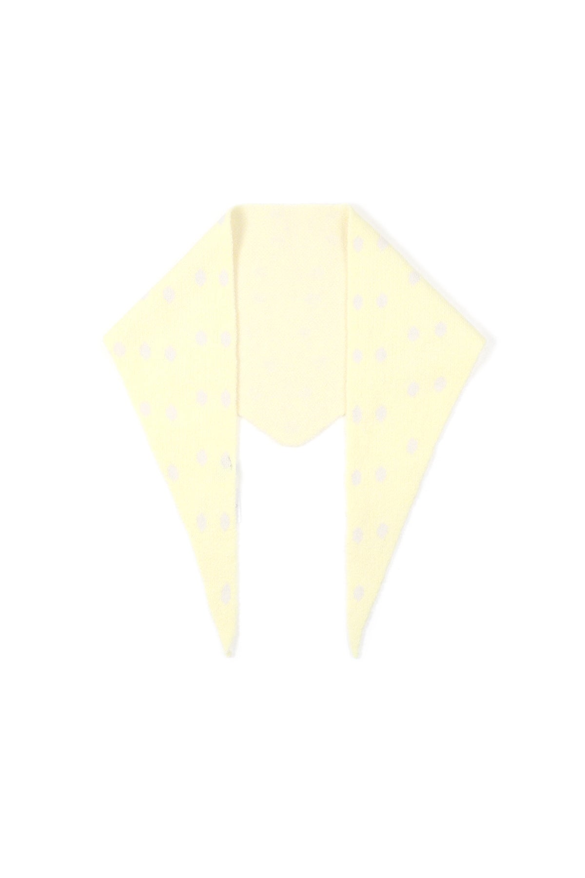 Opvallende driehoekige sjaal met stippen