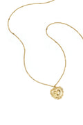 Ketting met platte details en grote hanger