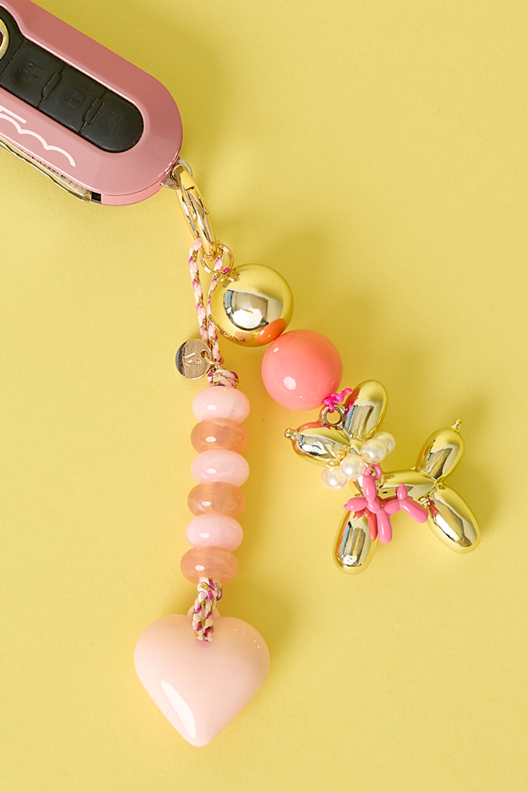 Tasbedeltjes in hartvorm, casual, acryl, dagelijkse accessoires